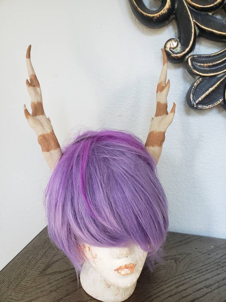 NEW ARRIVAL! Whimsical Dragon Antlers Horns 3D Printed Forest Dragon horns (Light Weight Plastic) teifling fairy horns korok cosplay