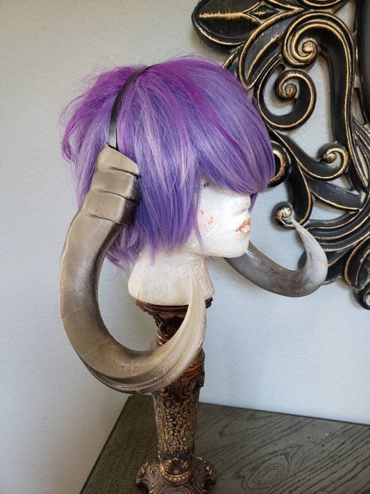 Fantasy Tusks cosplay horns Large only one Available to ship Mammoth costume.