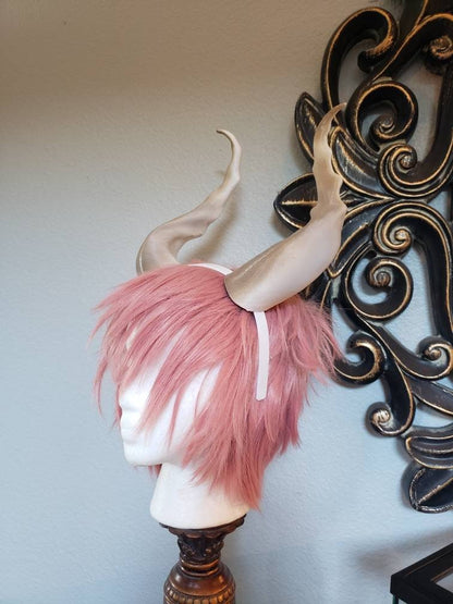 Large Udo Horns 12" Dark Fey 3D Printed (Ultra Light Weight Plastic) Suitable for adults professional cosplay comic-con