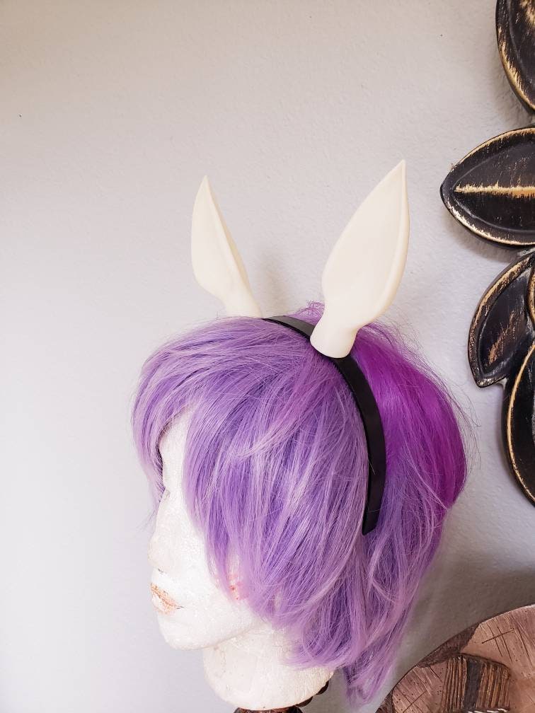 Jackalope style fawn deer ears 3d printed ears on headband costume animal ears  woodland cosplay fantasy rabbit ears Lolita cosplay