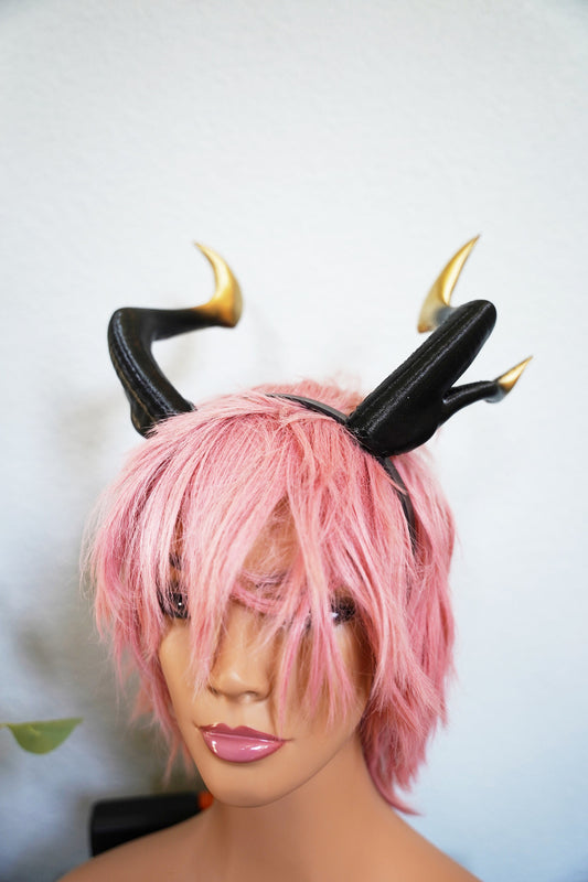 Zhongli from Genshin impact horns double Dragon 3d printed horns two sets on headband costume addition dragon Comicon fantasy  horns