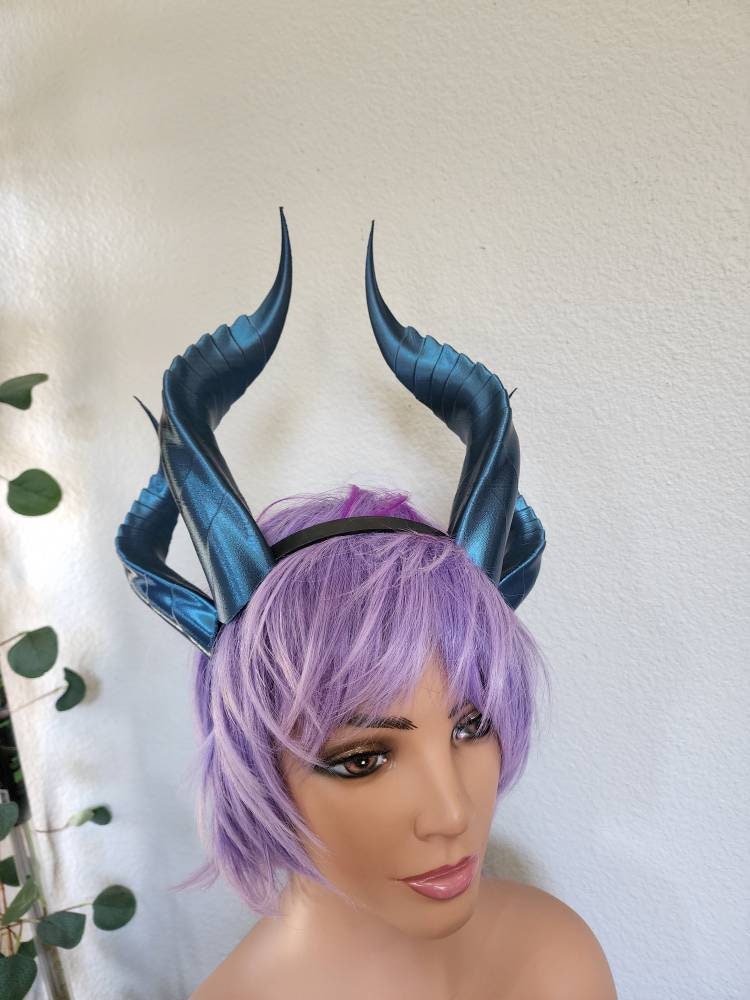 Fantasy Dragon Elegant long Dragon 3d printed horns two sets on headband costume addition dragon comicon fantasy  lizzard horns