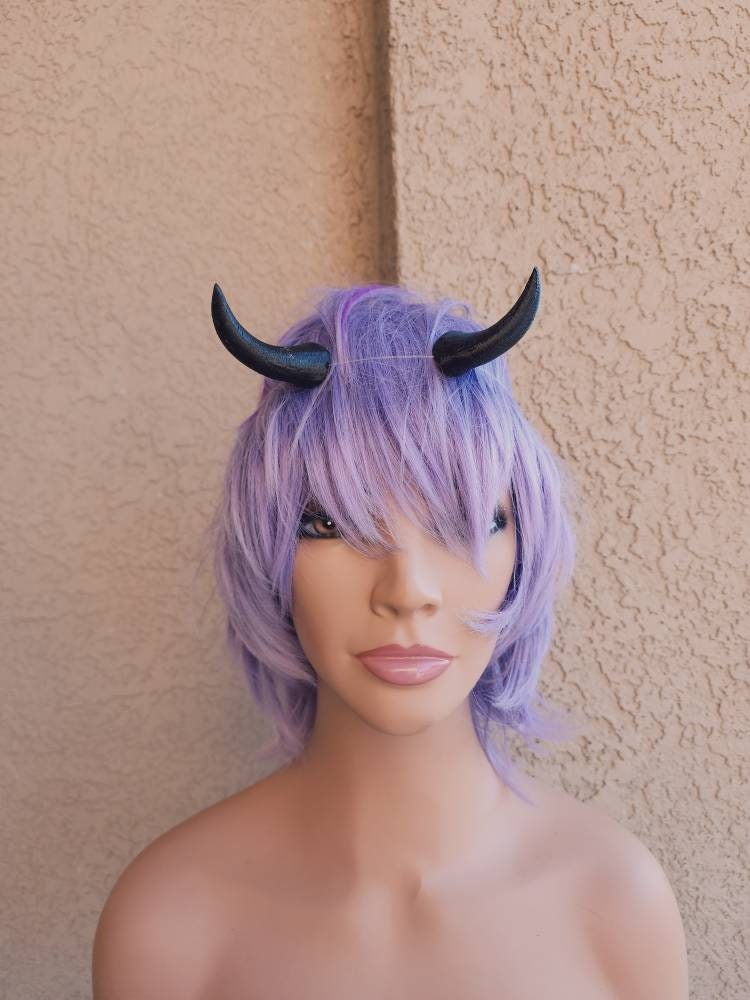 NEW Adjustable mini Small goat horns headband 3D printed cosplay comicon fantasy horns  option wow anime black pointy horns Alice Angel