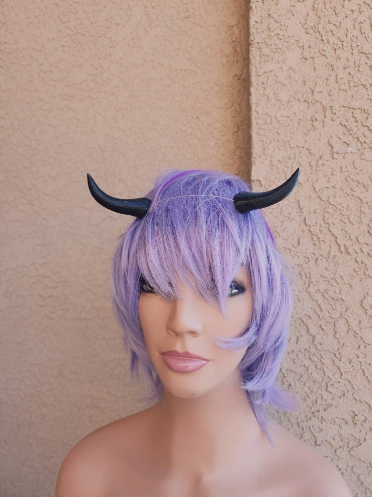 NEW Adjustable mini Small goat horns headband 3D printed cosplay comicon fantasy horns  option wow anime black pointy horns Alice Angel