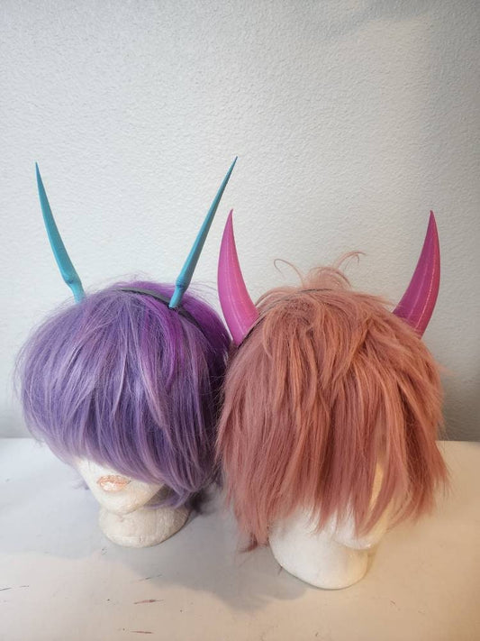 Pain and or Panic from Hercules Disney headdress horns  ultra lightweight attached to a headband cosplay set Headdress