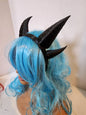Fantasy Deanerys Dragon inspired 3d printed double set horns on headband Larp  costume addition beast horns  lizzard horns