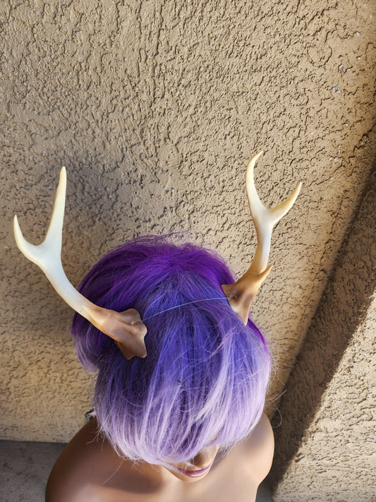 NEW ARRIVAL Antlers on a headband!  Doe / Deer Antlers  3D Printed (Lightweight Plastic)  Antlers comic-con fantasy fawn ready to wear