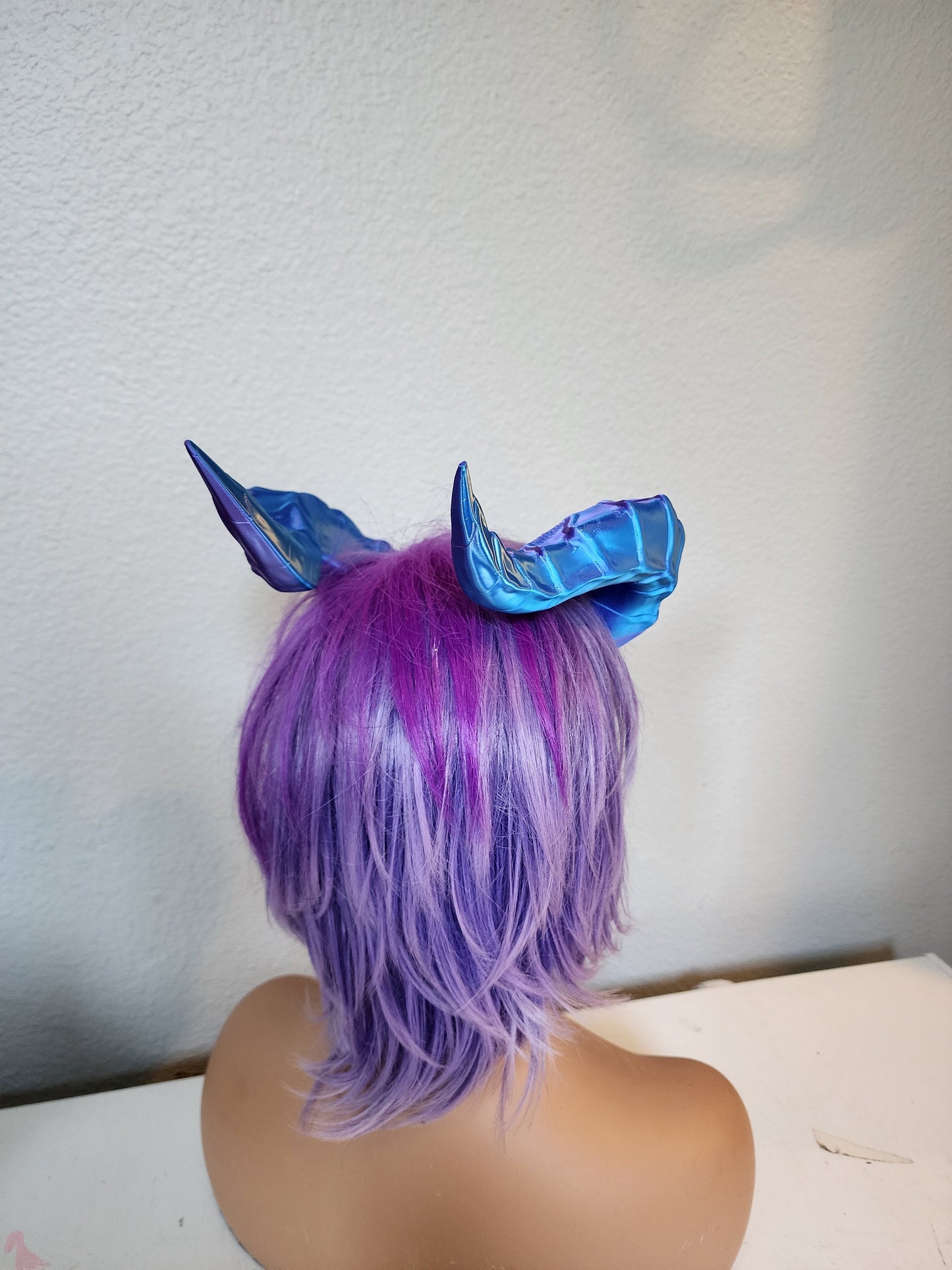 Fantasy Large Dragon horns Snake Dragon 3d printed horns on headband dragon costume headress large goat horns beast horns dinosaur cosplay