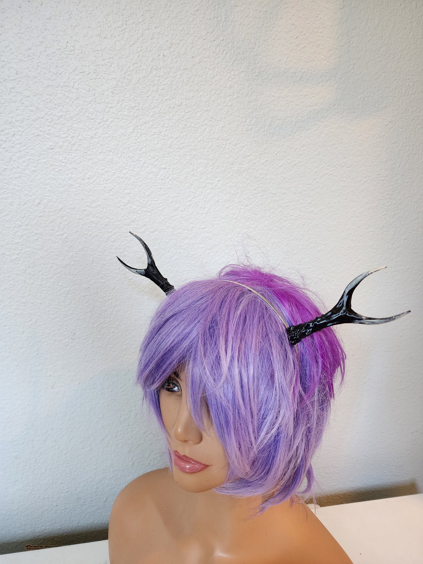 OUR ORIGINAL! Mini fork antlers/ Deer Antlers Horns  3D Printed (Ultra Light Weight Plastic) fork Deer horns Larp headdress
