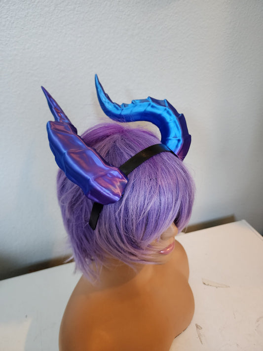 Fantasy Large Dragon horns Snake Dragon 3d printed horns on headband dragon costume headress large goat horns beast horns dinosaur cosplay