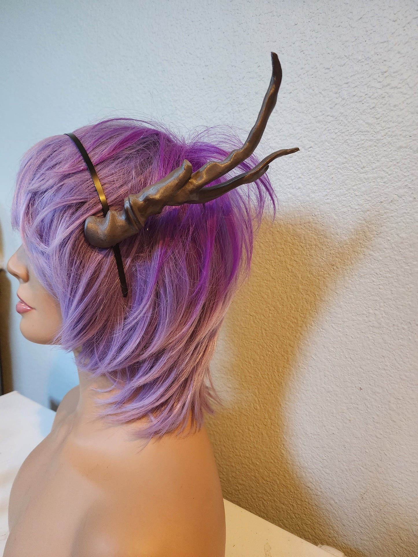 Dragon Fin Fang Foom: the Great Protector inspired 3d printed horns on headband DIY costume addition dragon ears lizard horns