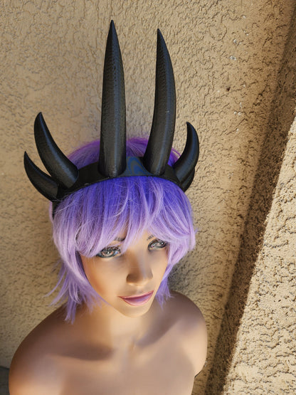 Fantasy Six Horned bear claw headband 3d printed horns Dragon crown on headband costume addition dragon comicon fantasy behemoth horns
