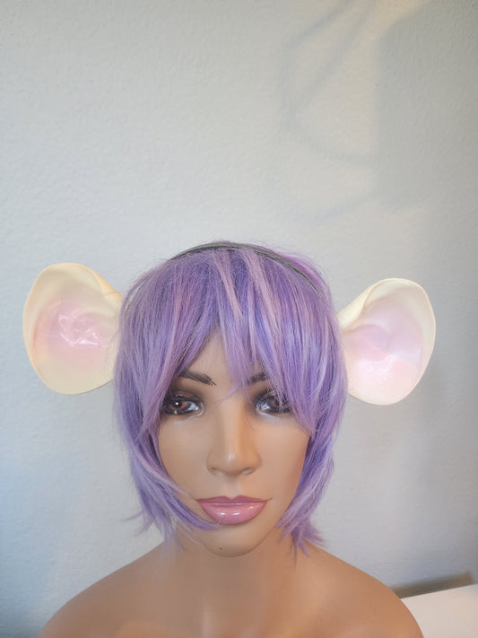Mouser ears 3d printed attached ti headband DIY costume animal ears  woodland cosplay fantasy anime ears cartoony style ears