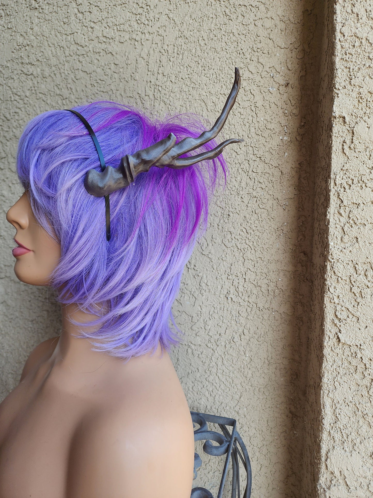 Dragon Fin Fang Foom: the Great Protector inspired 3d printed horns on headband DIY costume addition dragon ears lizard horns