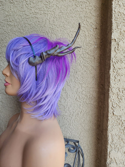 Dragon Fin Fang Foom: the Great Protector inspired 3d printed horns on headband DIY costume addition dragon ears lizard horns