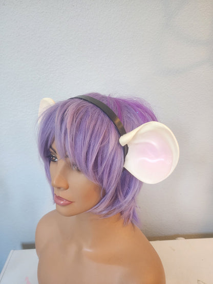 Mouser ears 3d printed attached ti headband DIY costume animal ears  woodland cosplay fantasy anime ears cartoony style ears
