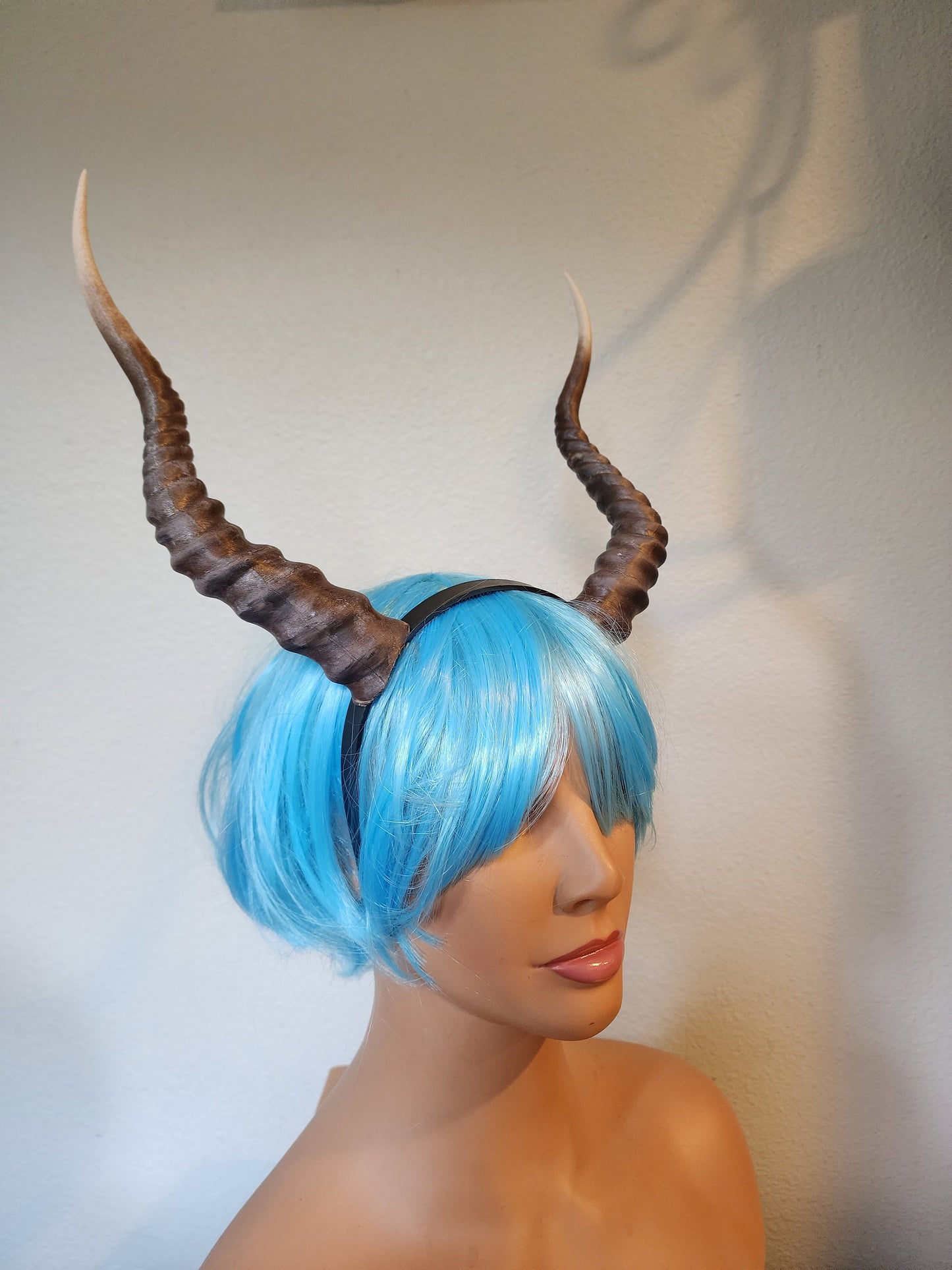 Impala horned headband Elvish Larp headdress gazelle foe animal horns 3D print