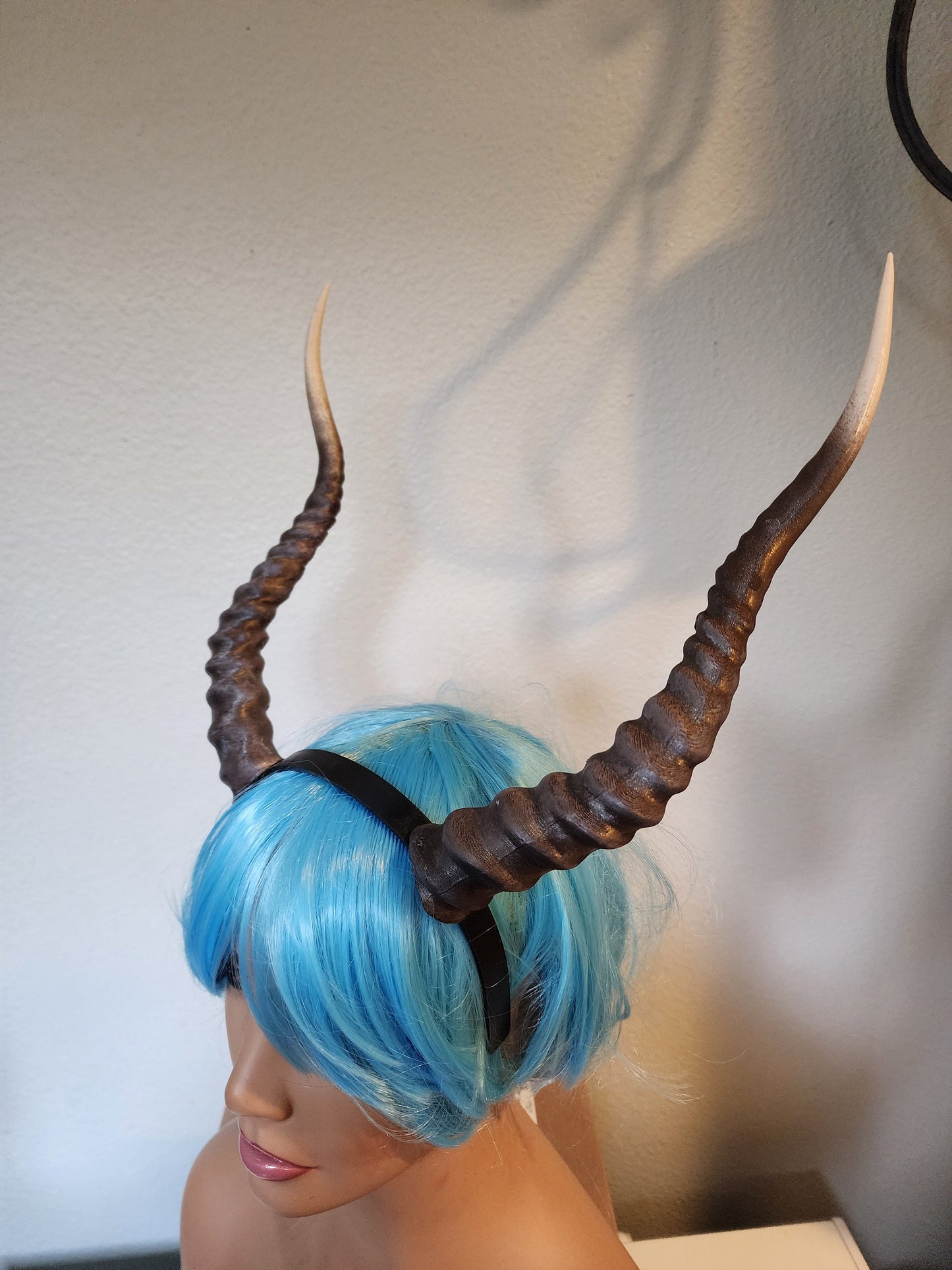 Impala horned headband Elvish Larp headdress gazelle foe animal horns 3D print
