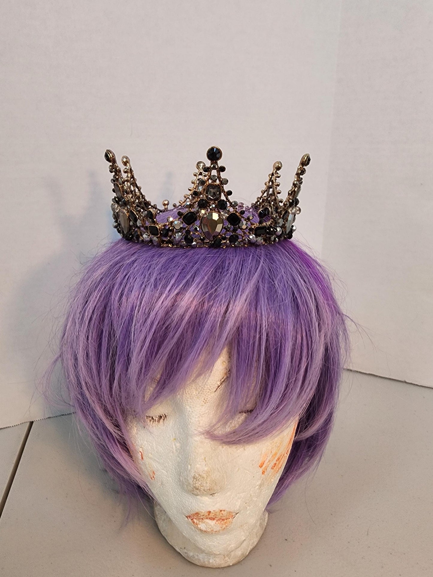 The dark queen Black jeweled crown Ravenna Inspired Adult queen crown