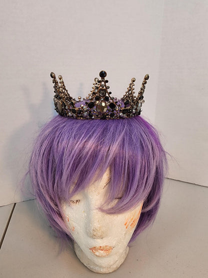 The dark queen Black jeweled crown Ravenna Inspired Adult queen crown