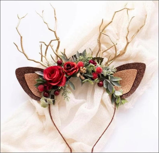 NEW! Christmas tree branch floral headband for kids and adults