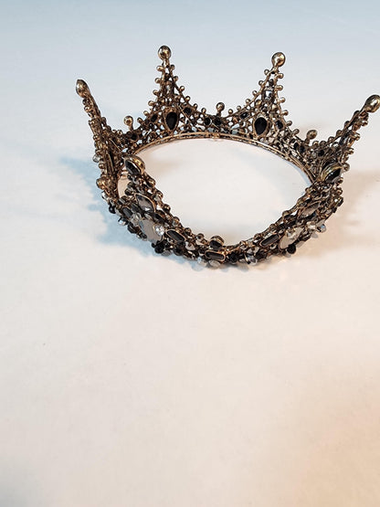 The dark queen Black jeweled crown Ravenna Inspired Adult queen crown