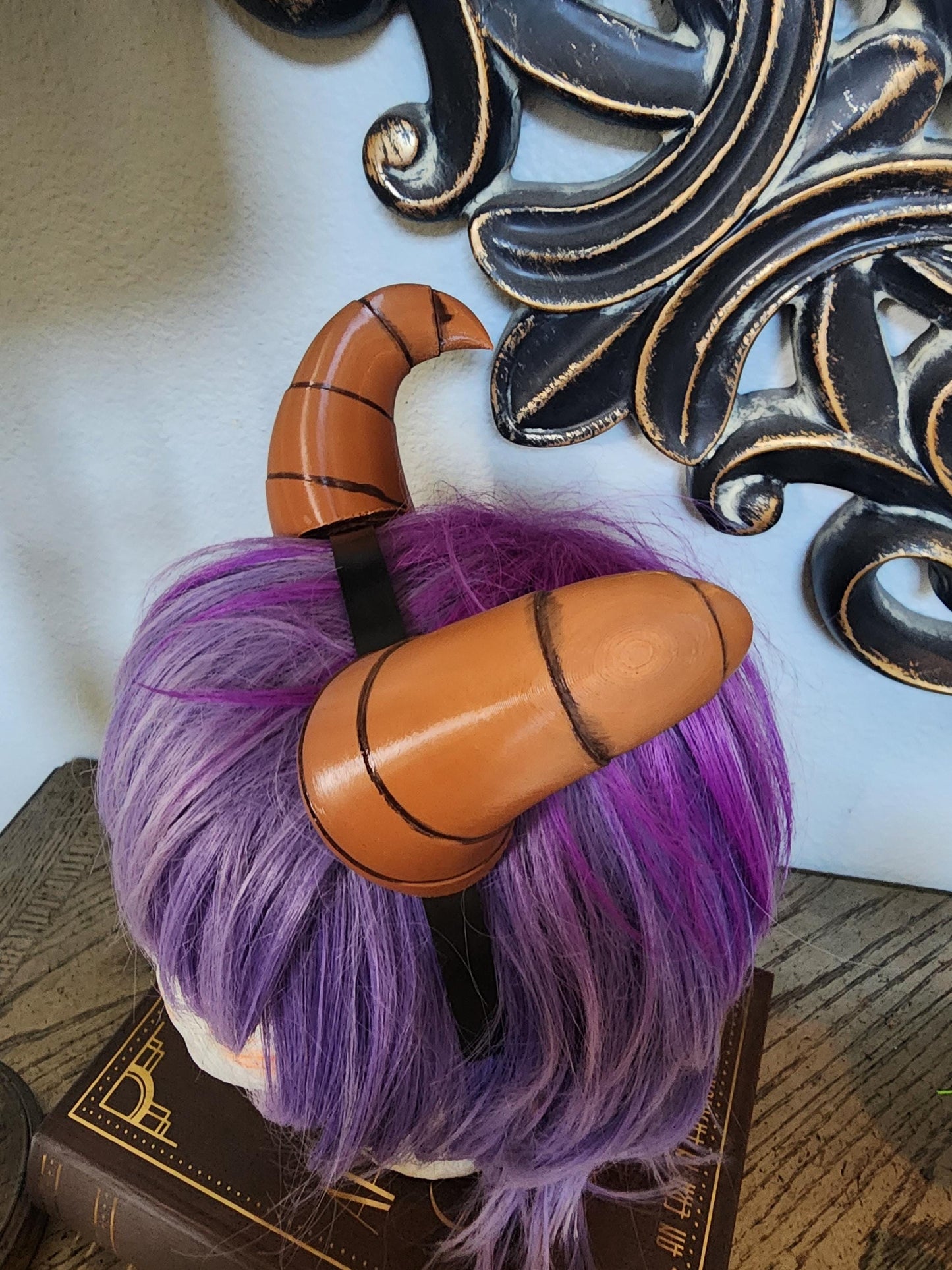 NEW ARRIVAL  Bull Matador horns headband 3D printed cosplay comicon fantasy horns Dragon curly Balck and red horns  wow