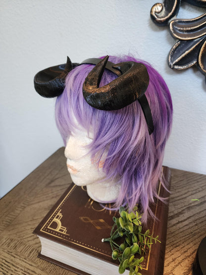 Anime Minotaur Horns  Fantacy Cow-Bull Matador horns headband 3D printed cosplay comicon Albedo style horns  wow lightweight horns overlord