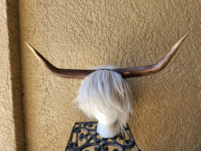 3D printed Light weight steer horns Highland Cow horns Matador horns bull horns extra large realistic