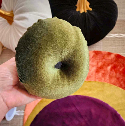 Set of Three DIY Velvet Pumpkin Making Kit- Fall Craft with Curved Stems and Premium Velvet  Autumn Decor Friendsgiving party Idea
