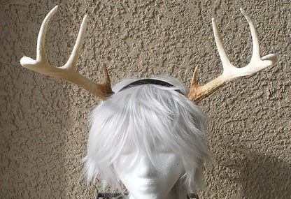 NEW! Realistic Christmas Doe / Deer Antlers Horns  3D Printed ( Oliver-Saltburn) Reindeer Antlers comic-con  Lottie the antler queen