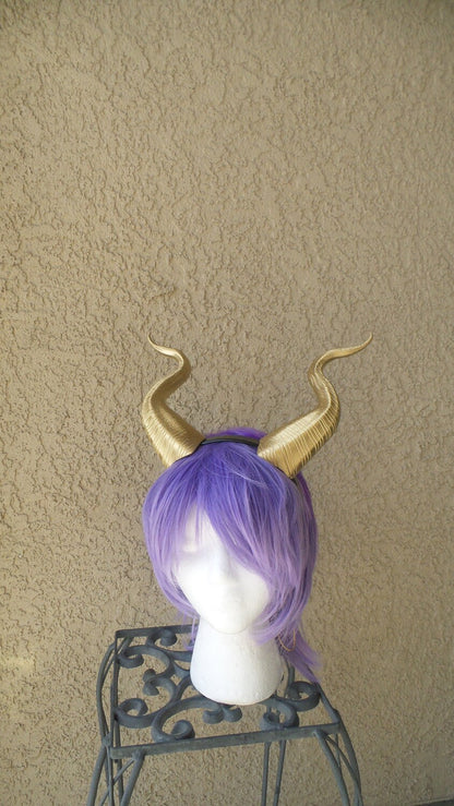 BEST SELLING! Gold Classic  Maleficent Inspired Horns  3D Printed  choose your color comic-con