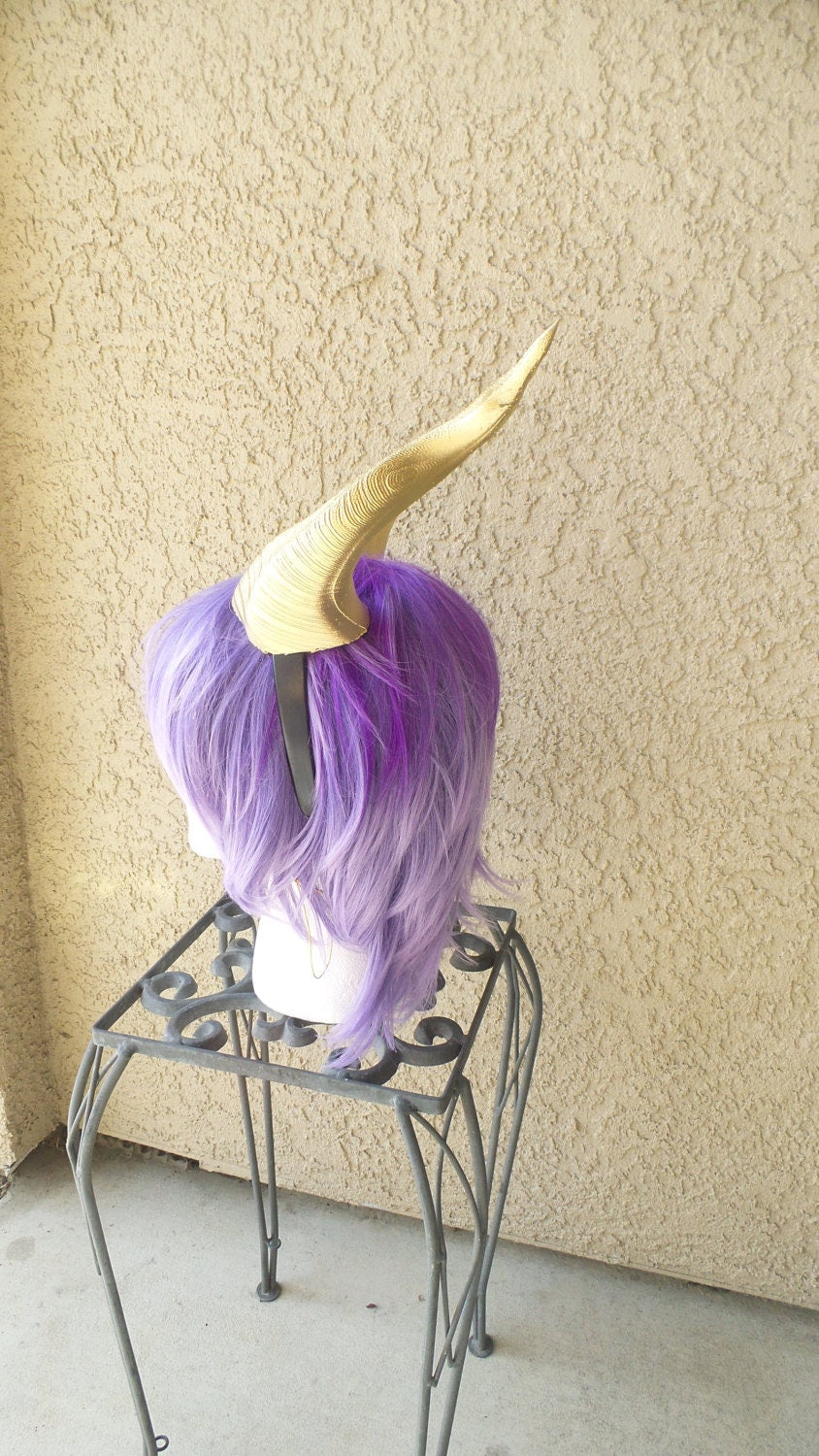 BEST SELLING! Gold Classic  Maleficent Inspired Horns  3D Printed  choose your color comic-con