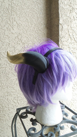 Copy of NEW ARRIVAL Viking Bull Matador horns headband 3D printed cosplay comicon fantasy horns  option wow curly black horns overlord - Mud And Majesty