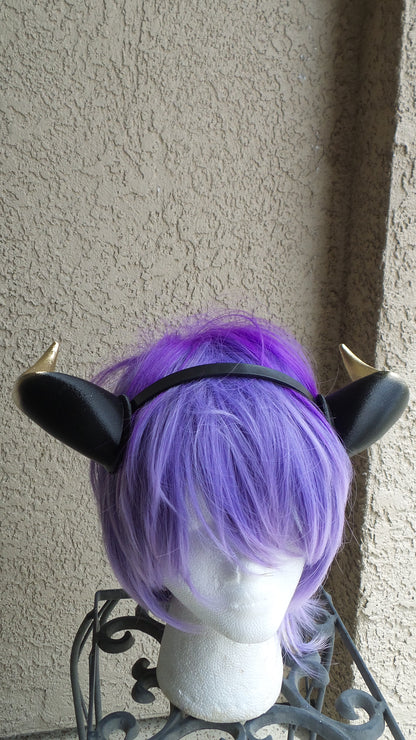 Copy of NEW ARRIVAL Viking Bull Matador horns headband 3D printed cosplay comicon fantasy horns  option wow curly black horns overlord - Mud And Majesty