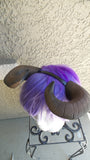 Copy of Copy of NEW ARRIVAL Large Bull Matador horns headband 3D printed cosplay comicon fantasy horns  option wow curly black horns overlord - Mud And Majesty