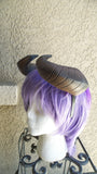 Copy of Copy of NEW ARRIVAL Large Bull Matador horns headband 3D printed cosplay comicon fantasy horns  option wow curly black horns overlord - Mud And Majesty