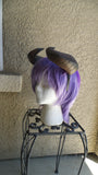 Copy of Copy of NEW ARRIVAL Large Bull Matador horns headband 3D printed cosplay comicon fantasy horns  option wow curly black horns overlord - Mud And Majesty