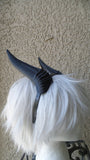 Deanerys Dragon inspired 3d printed horns on headband DIY costume addition dragon ears  lizzard horns blue anime horns manga cosplay - Mud And Majesty