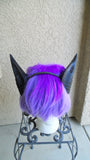 Deanerys Dragon inspired 3d printed horns on headband DIY costume addition dragon ears XL  lizzard horns - Mud And Majesty