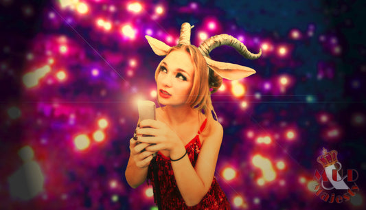 Zootopia inspired Madam Gazelle horns gazelle headband with optional 3d printed ears larp comic-con cosplay horned headband - Mud And Majesty