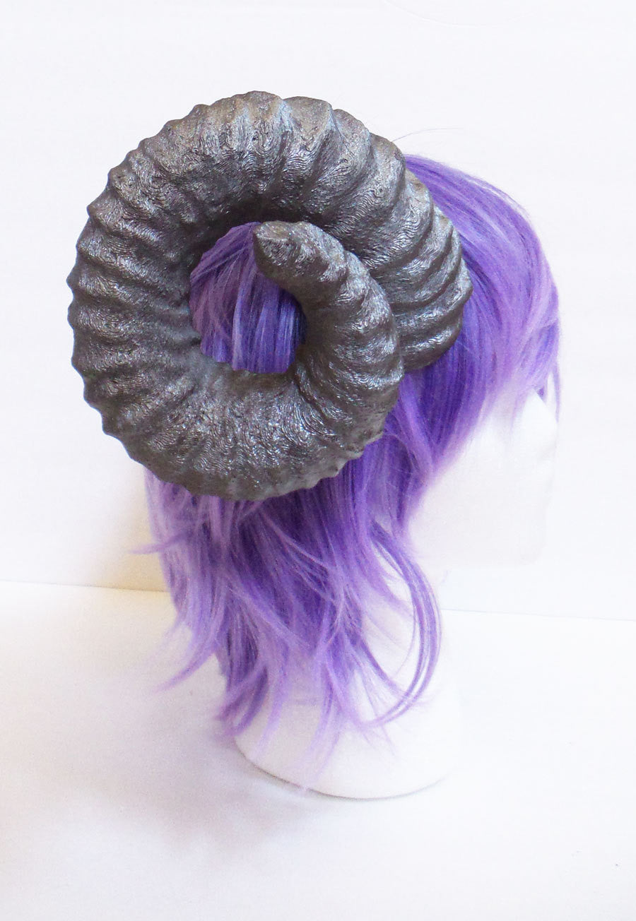NEW ARRIVAL RAM horns headband 3D printed cosplay comicon Authentic true shape size ram horns wow swirly twisted extra large brown diy crown - Mud And Majesty