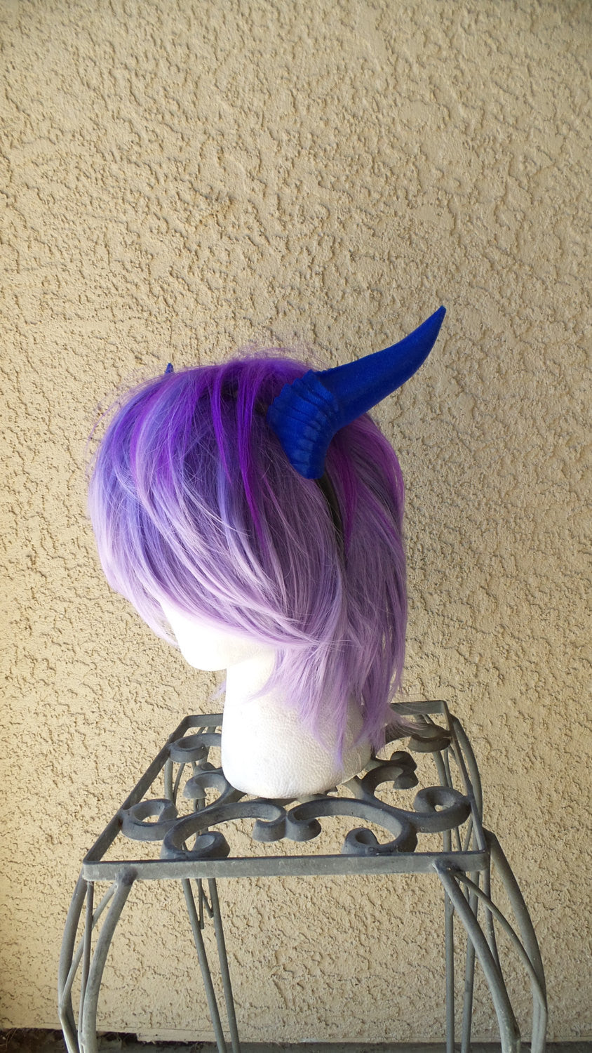 Deanerys Dragon inspired 3d printed horns on headband DIY costume addition dragon ears  lizzard horns blue anime horns manga cosplay - Mud And Majesty