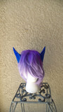 Deanerys Dragon inspired 3d printed horns on headband DIY costume addition dragon ears  lizzard horns blue anime horns manga cosplay - Mud And Majesty