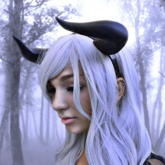NEW ARRIVAL  Bull Matador horns headband 3D printed cosplay comicon fantasy horns   wow - Mud And Majesty