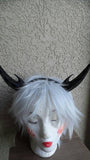 Deanerys Dragon inspired 3d printed horns on headband DIY costume addition dragon ears  lizzard horns spiny horns spike horns avatar - Mud And Majesty