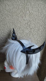 Deanerys Dragon inspired 3d printed horns on headband DIY costume addition dragon ears  lizzard horns spiny horns spike horns avatar - Mud And Majesty