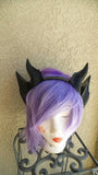 Deanerys Dragon inspired 3d printed Double set horns on headband DIY costume addition dragon ears four horned beast set lizzard horns - Mud And Majesty
