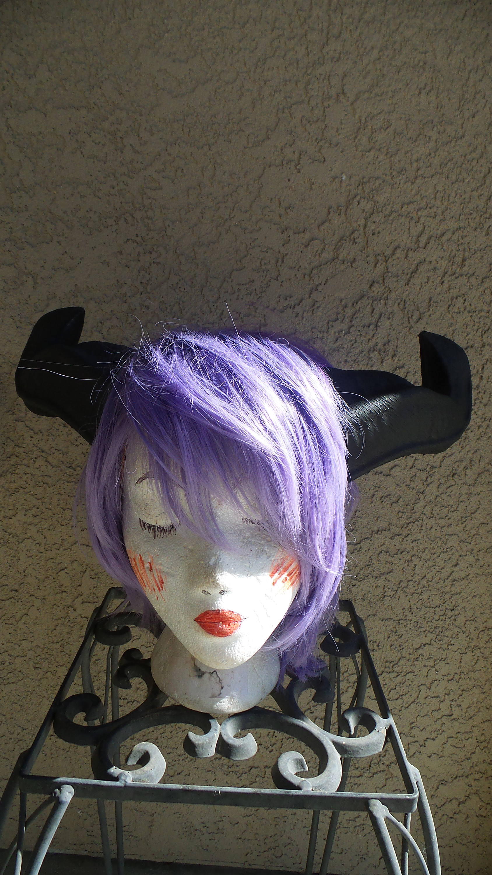 WOW Black ram horns Horned Headband Warrior Viking headdress elvin horns larp comic-con 3D printed - Mud And Majesty