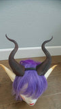 BEST SELLING! Classic Young Maleficent Inspired Horns and elf ears 3D Printed  goat horns and ears elven ears and fantacy horns sakizou - Mud And Majesty
